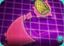 Big NEON Tower VS Tiny Square